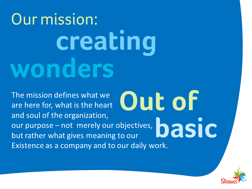 Strauss's mission: Creating Wonders of Basics